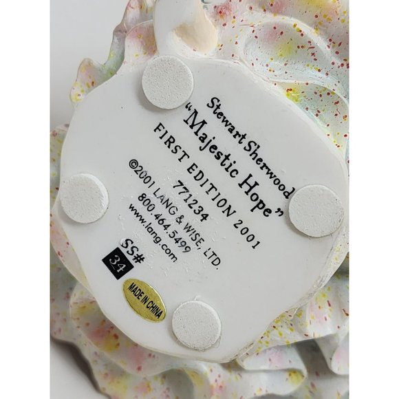 Vintage Stuart Sherwood Lang & Wise Angel Figurine Majestic Hope First‎ Edition - Picture 7 of 10